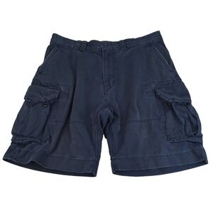 Vintage Polo Ralph Lauren Shorts Men's 38x10 Blue Cargo Baggy Classic Chino